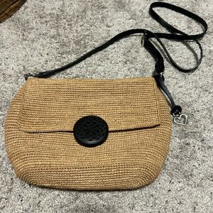 EXCELLENT used condition Brighton straw crossbody